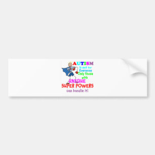Unieke Super Powers Autisme Bumpersticker