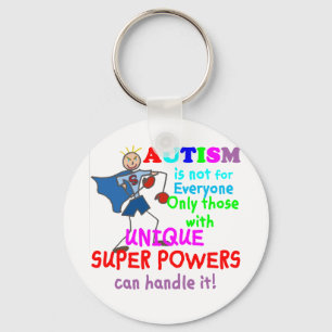 Unieke Super Powers Autisme Sleutelhanger