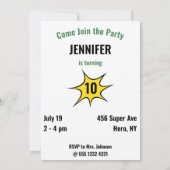 Unieke superheld Amazing Girl Birthday Kaart (Achterkant)