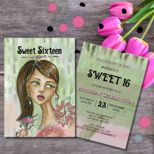 Unieke Sweet 16 Uitnodiging - Whimsica Bloemenmeis