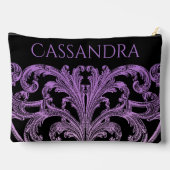 Unieke Swirl Ombre Paarse gepersonaliseerd Etui (Achterkant)