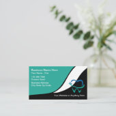 Unieke Tandarts Kantoor Moderne Visitekaartjes (Staand voorkant)