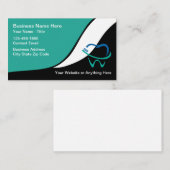 Unieke Tandarts Kantoor Moderne Visitekaartjes (Voorkant / Achterkant)