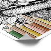 Unieke Teacher Gift Kleurplaat Poster Printable (Hoek)