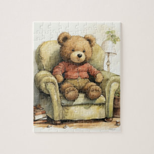 "Unieke teddybeer illustratie puzzel" Legpuzzel