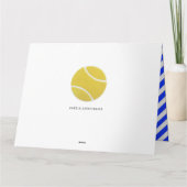 Unieke Tennis Birthday wenskaart Kaart (Achterkant)