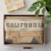  Unieke teruggezette Californische kaart, ontkoppe Tissuepapier (Geschenk)