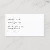 Unieke textuur Blauw Monogram Financieel Consultan Visitekaartje (Achterkant)