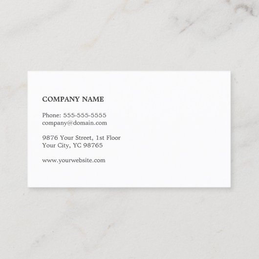 Unieke textuur Blauw Monogram Financieel Consultan Visitekaartje (Achterkant)