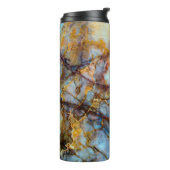 unieke textuur van natuursteen - marmer , onyx , g thermosbeker (Gedraaid links)