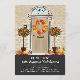 Unieke Thanksgiving Feest Kaart