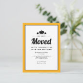 Unieke Thanksgiving Vakantie Bewegende Aankondigin Briefkaart (Staand voorkant)