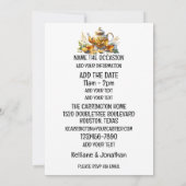 Unieke theetuin uitnodiging (Achterkant)