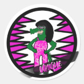 Unieke ticker ronde sticker (Voorkant)