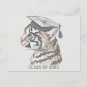 Unieke Tiger Afstuderen Aankondiging Briefkaart (Voorkant)