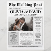 Unieke tijdlijn van het huwelijksprogramma van de  (Voorkant)