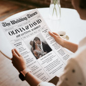 Unieke tijdlijn van het huwelijksprogramma van de kaart