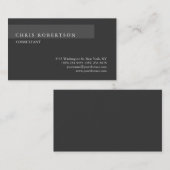 Unieke traditionele klassieke grijze visitekaartje (Voorkant / Achterkant)
