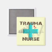 Unieke trauma's, T-shirts en cadeautjes Magneet (Voorkant / Achterkant)