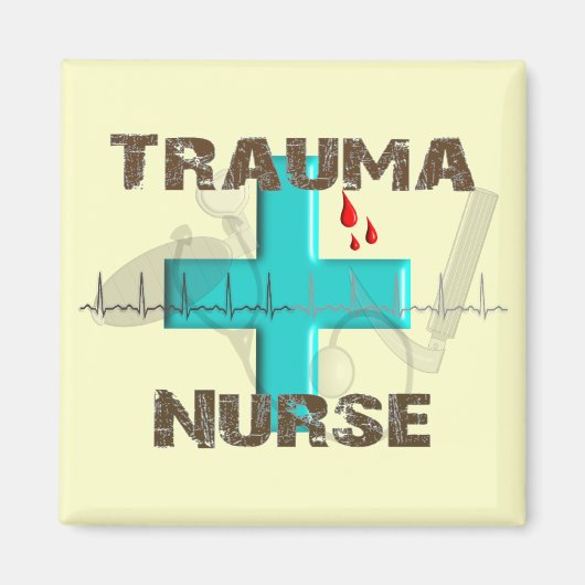 Unieke trauma's, T-shirts en cadeautjes Magneet (Voorkant)