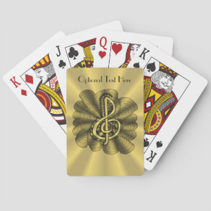 Unieke Treble Clef Music Art Speelkaarten