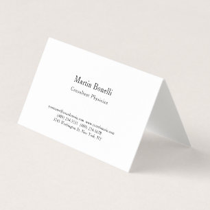 Unieke Trend Minimalist Consultant Artsenlinnen Visitekaartje
