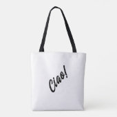 Unieke Trendy Italië Groet Ciao Tote Bag (Achterkant)