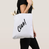 Unieke Trendy Italië Groet Ciao Tote Bag (Dichtbij)