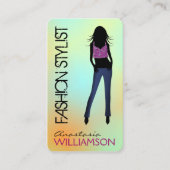 Unieke Trendy Mode Model Stylist Designer Visitekaartje (Voorkant)