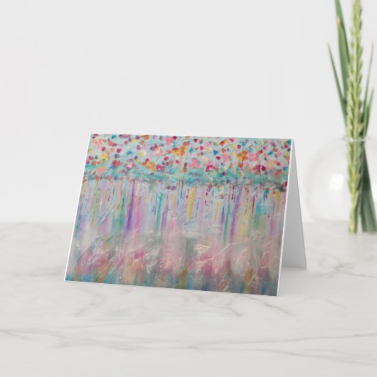 Unieke Trendy Modern Eye Catching design Blissen Feestdagen Kaart (Voorkant)