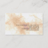 Unieke trendy personal professional visitekaartje (Achterkant)