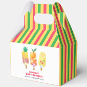 Unieke Tropical Fruit Ice Cream Pop Baby shower Bedankdoosjes (Achterkant)