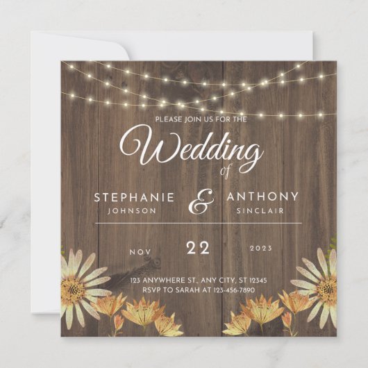 Unieke Trouw Uitnodiging Save The Date (Voorkant)