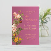 Unieke trouwkaartkaarten om het toneel te zetten kaart (Staand voorkant)