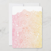 Unieke Tuin Scene Artiest Verjaardag Coral Peach Kaart (Achterkant)