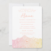 Unieke Tuin Scene Artiest Verjaardag Coral Peach Kaart (Voorkant)