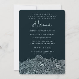 Unieke Tuin Scene Artiest Verjaardag Sky Blue Kaart