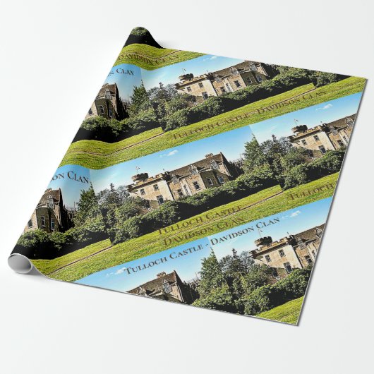 Unieke tulloch Castle Davidson Clan wrapping Paper Cadeaupapier (Uitgerold)
