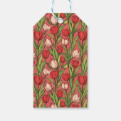 Unieke Tulp Thema Strandfeest Cadeaulabel (Achterkant)