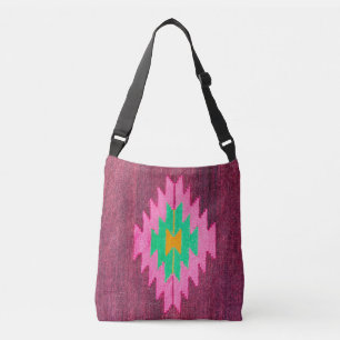 Unieke Turkse Azteken Tapijt Kilim Crossbody Tas