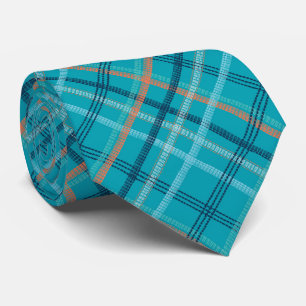 Unieke "Turquoise Blue Pset" Stropdas