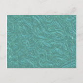 Unieke turquoise-groene zuurglas-gebitste glazen t briefkaart (Voorkant)