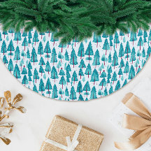 Unieke turquoise kerst waterverf