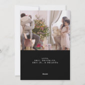 Unieke twee foto met de beste kerstperiode feestdagenkaart (Achterkant)