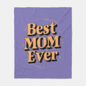  Unieke Typografie Beste Moeder Ooit Fleece Deken (Voorkant)