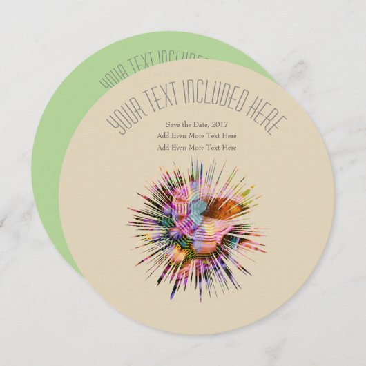 Unieke uitnodiging tot burst van LH (Voorkant / Achterkant)