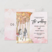 Unieke uitnodiging tot het indienen van carrouselt (Voorkant / Achterkant)