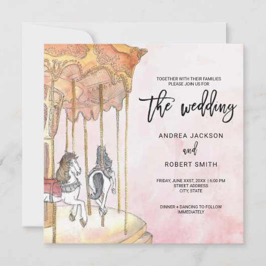 Unieke uitnodiging tot het indienen van carrouselt (Voorkant)