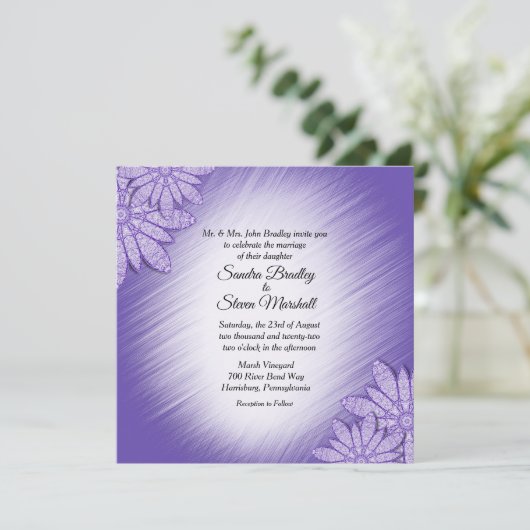 Unieke uitnodiging tot het indienen van een huweli (Staand voorkant)