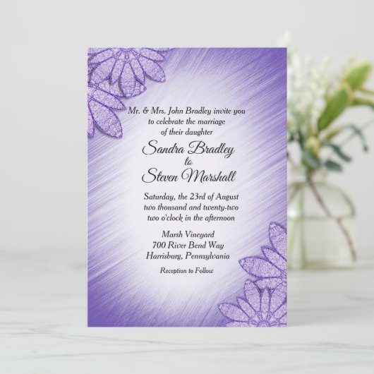 Unieke uitnodiging tot het indienen van een huweli (Staand voorkant)